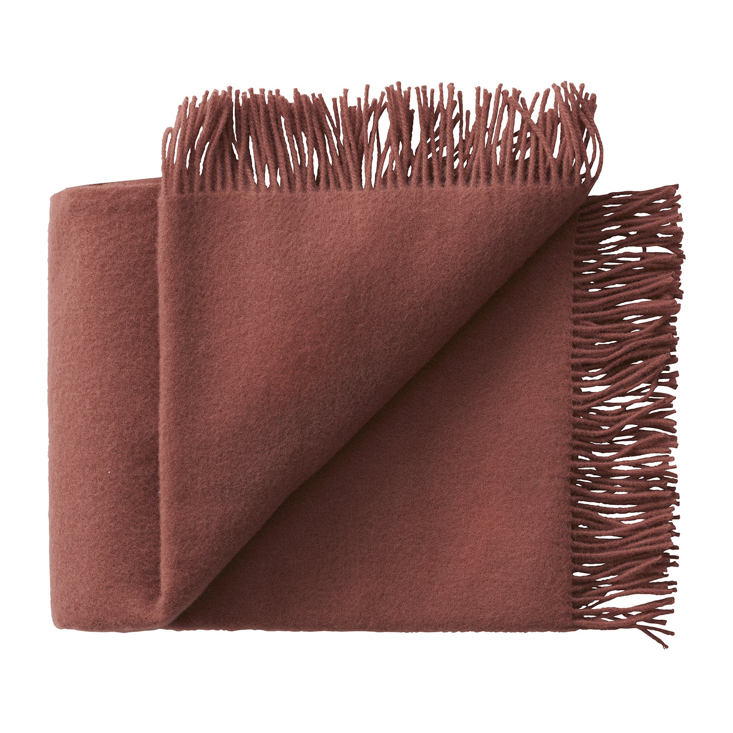 Silkeborg Uldspinderi Season Plaid Throw in rosewood