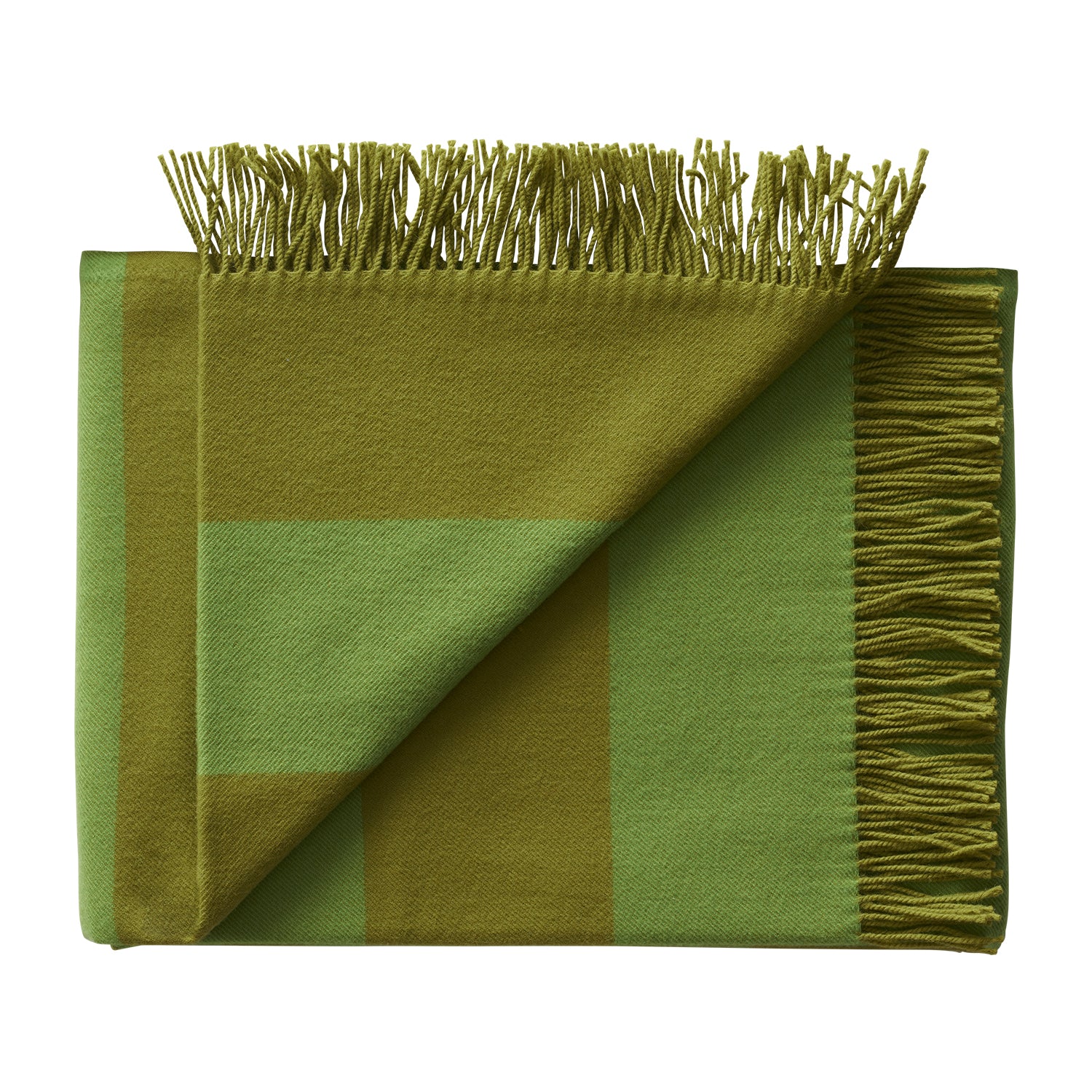 Silkeborg Ulspinderi The Sweater Polychrome Throw in green sage