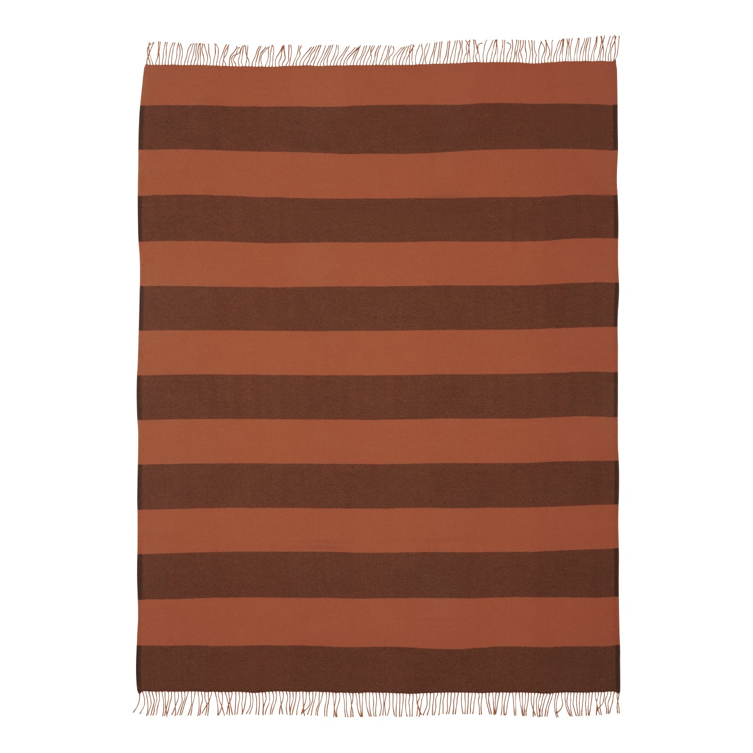 Silkeborg Ulspinderi The Sweater Polychrome Throw in orange brown