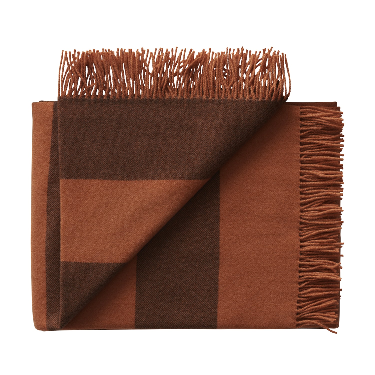 Silkeborg Ulspinderi The Sweater Polychrome Throw in orange brown