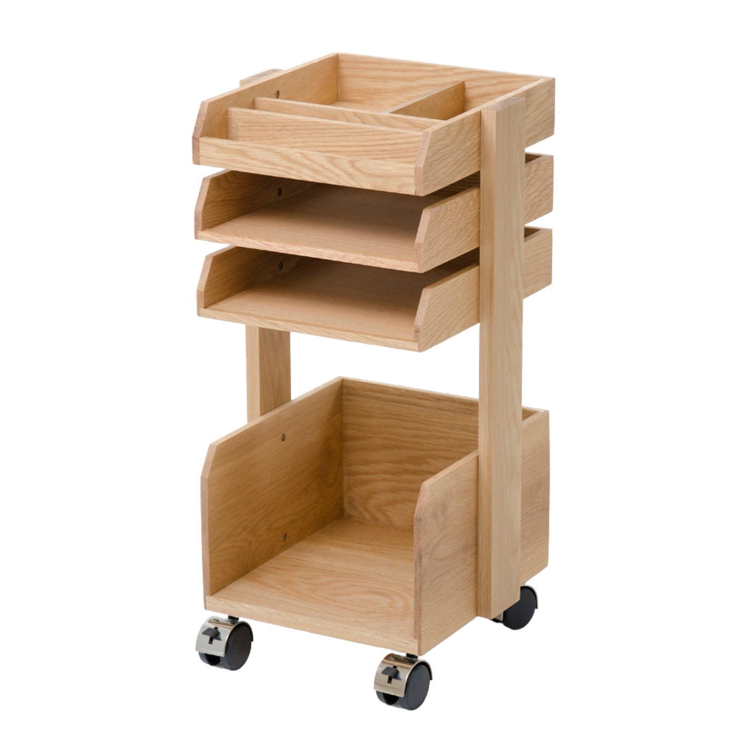 Wireworks Casper Roller Workspace organiser in oak