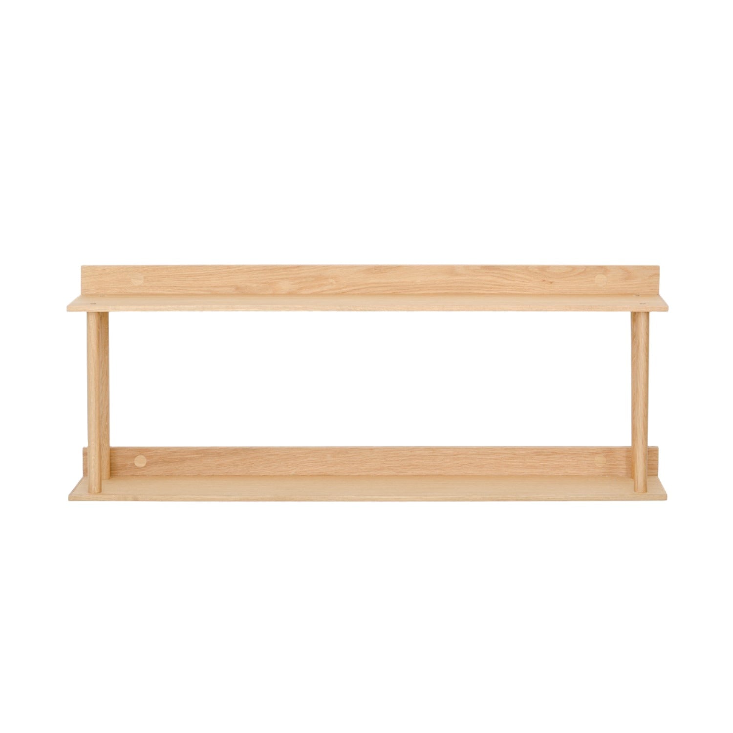 Wireworks Platform 2 wall shelf in oak