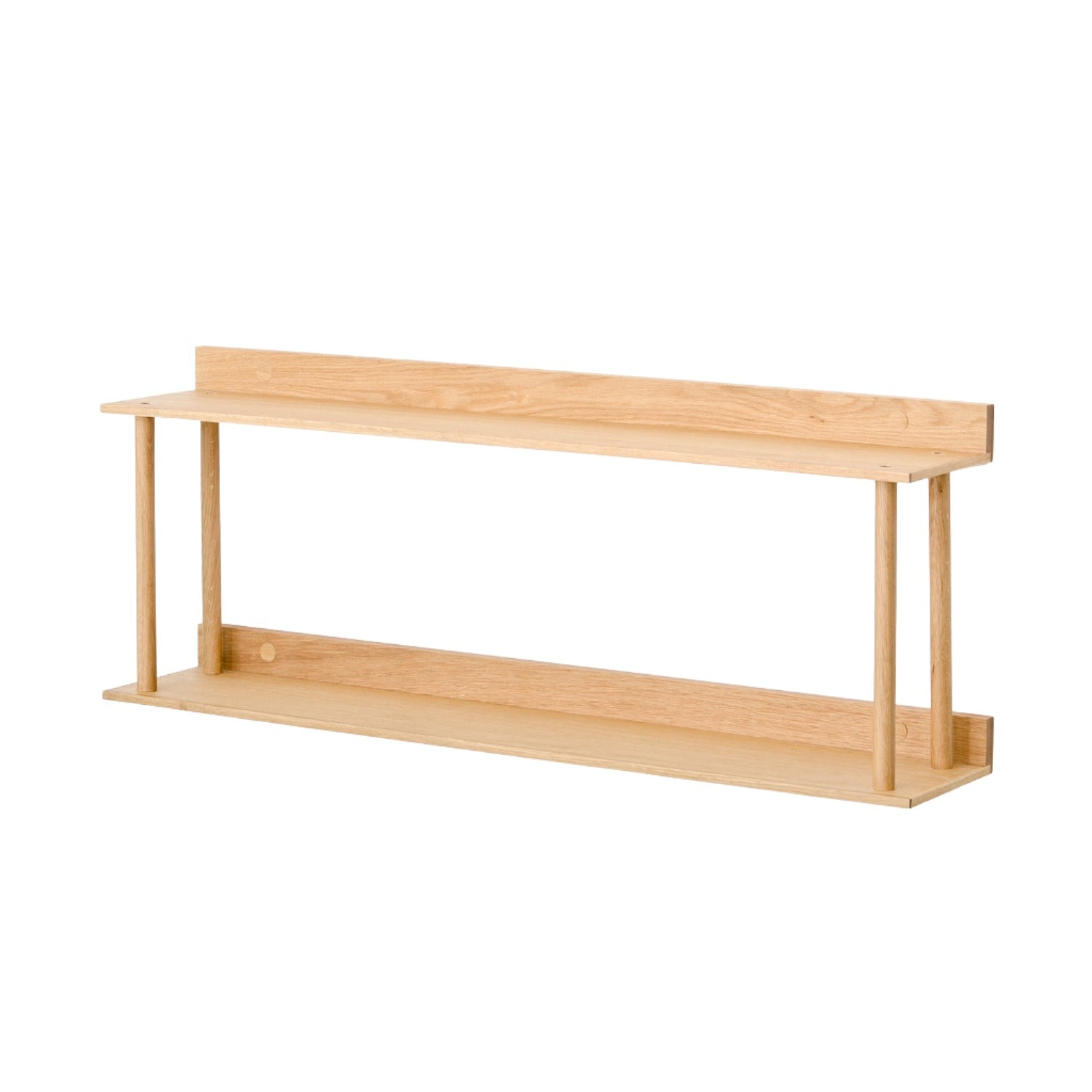 Wireworks Platform 2 wall shelf in oak