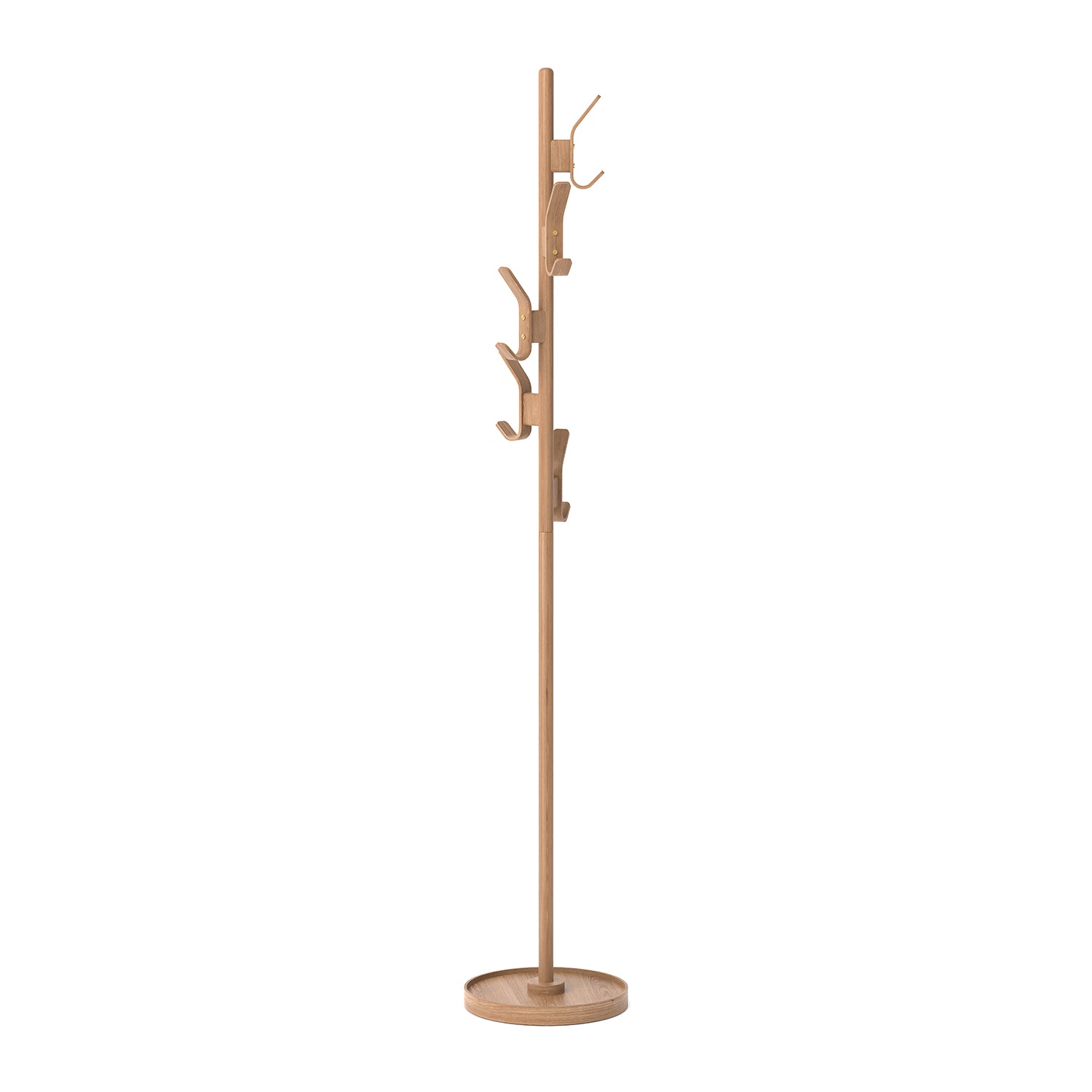 Wireworks Right Hook Coat Stand in Oak