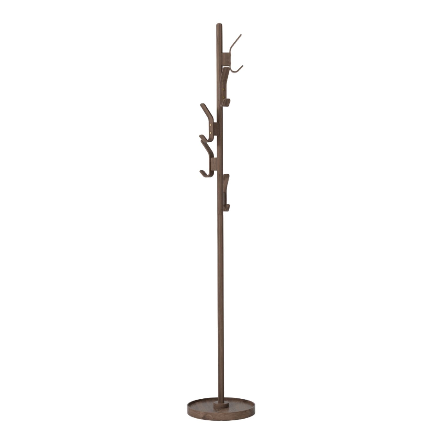 Wireworks Right Hook Coat Stand in Walnut