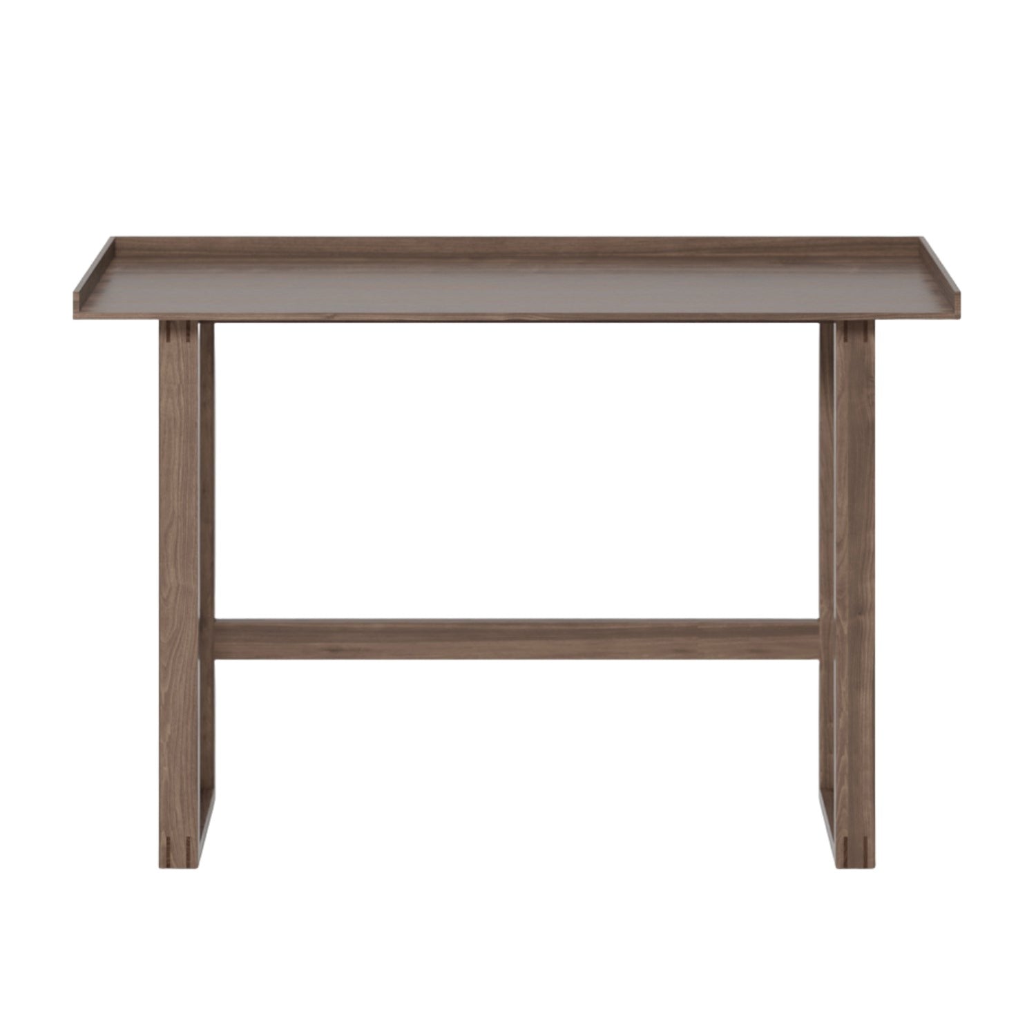 Wireworks Slim Laptop Writing Desk in walnut