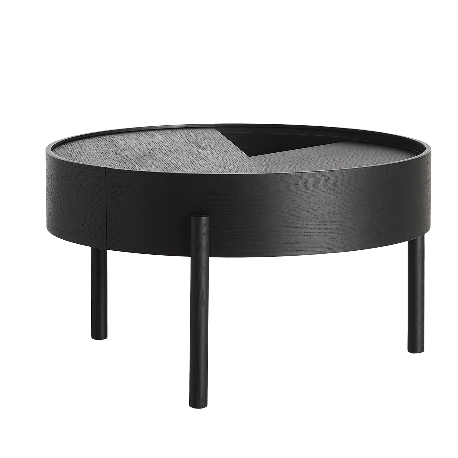 Woud Arc coffee table 66 cm in black