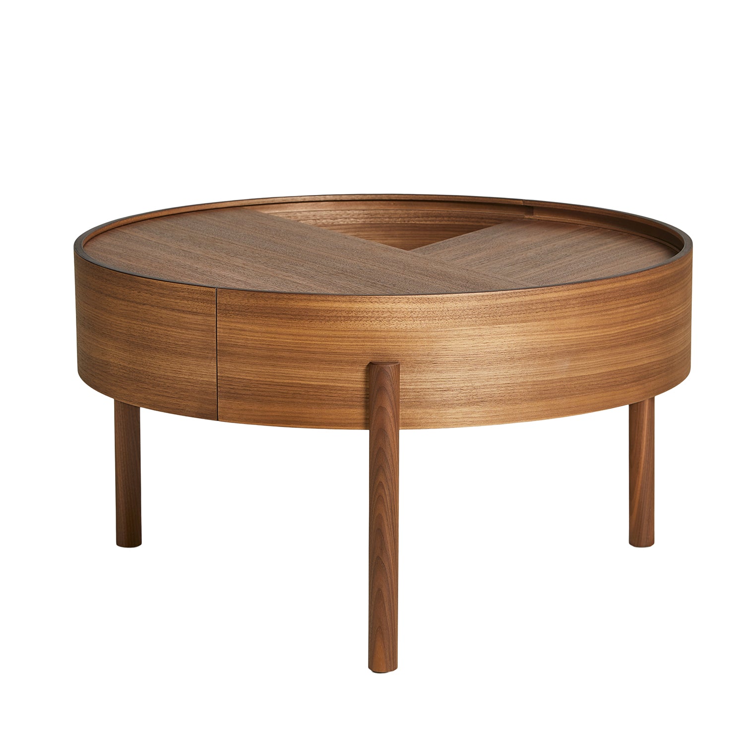 Woud Arc coffee table 66 cm in walnut