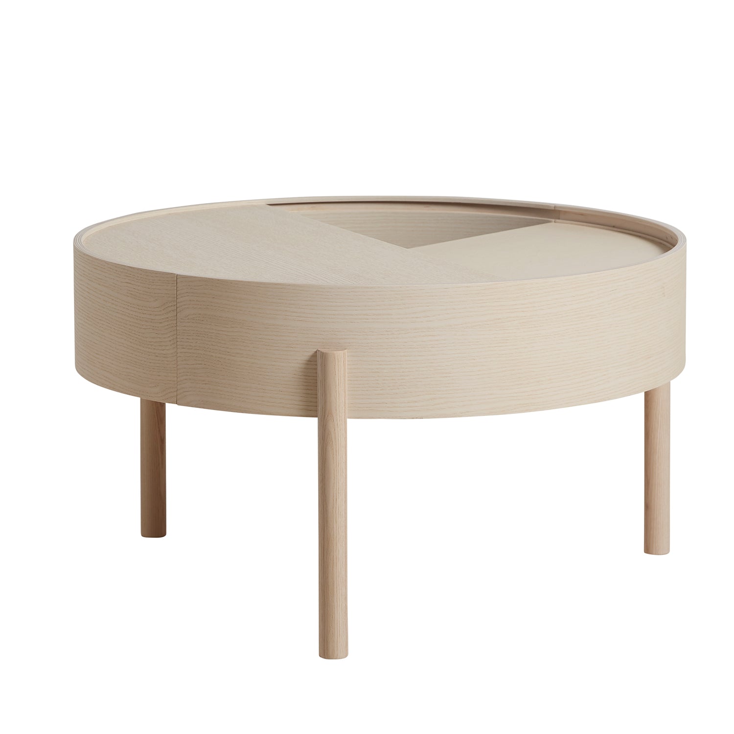 Woud Arc coffee table 66 cm in ash