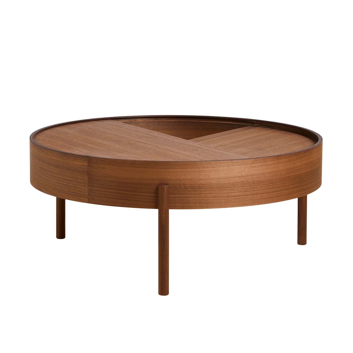 Woud Arc Coffee Table 89 in walnut