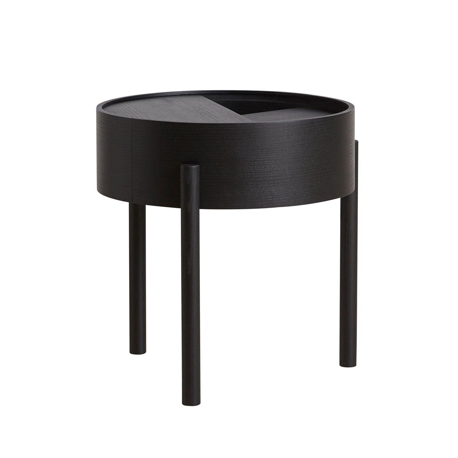 Woud Arc Side Table in black