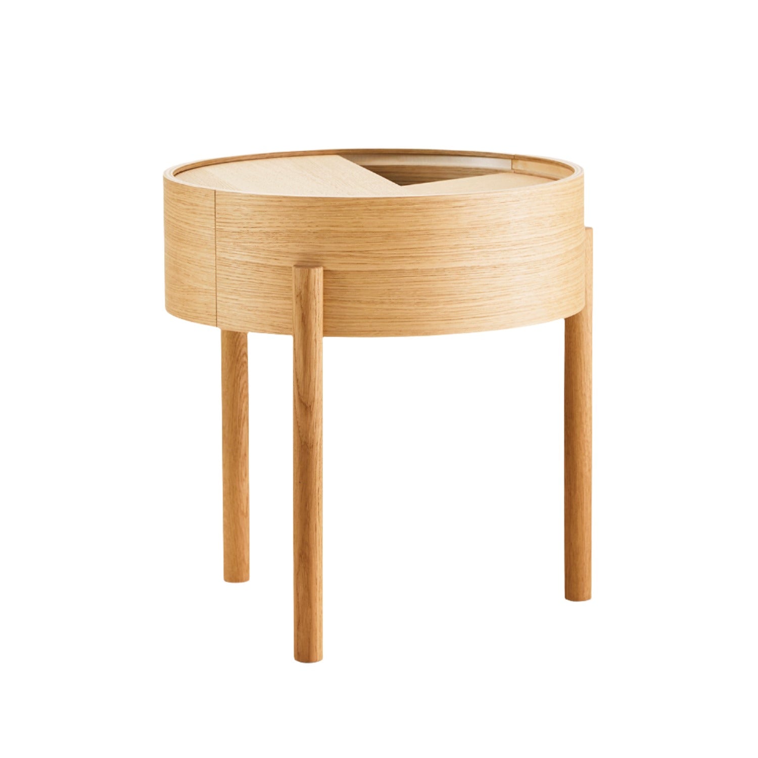 Woud Arc Side Table in oak