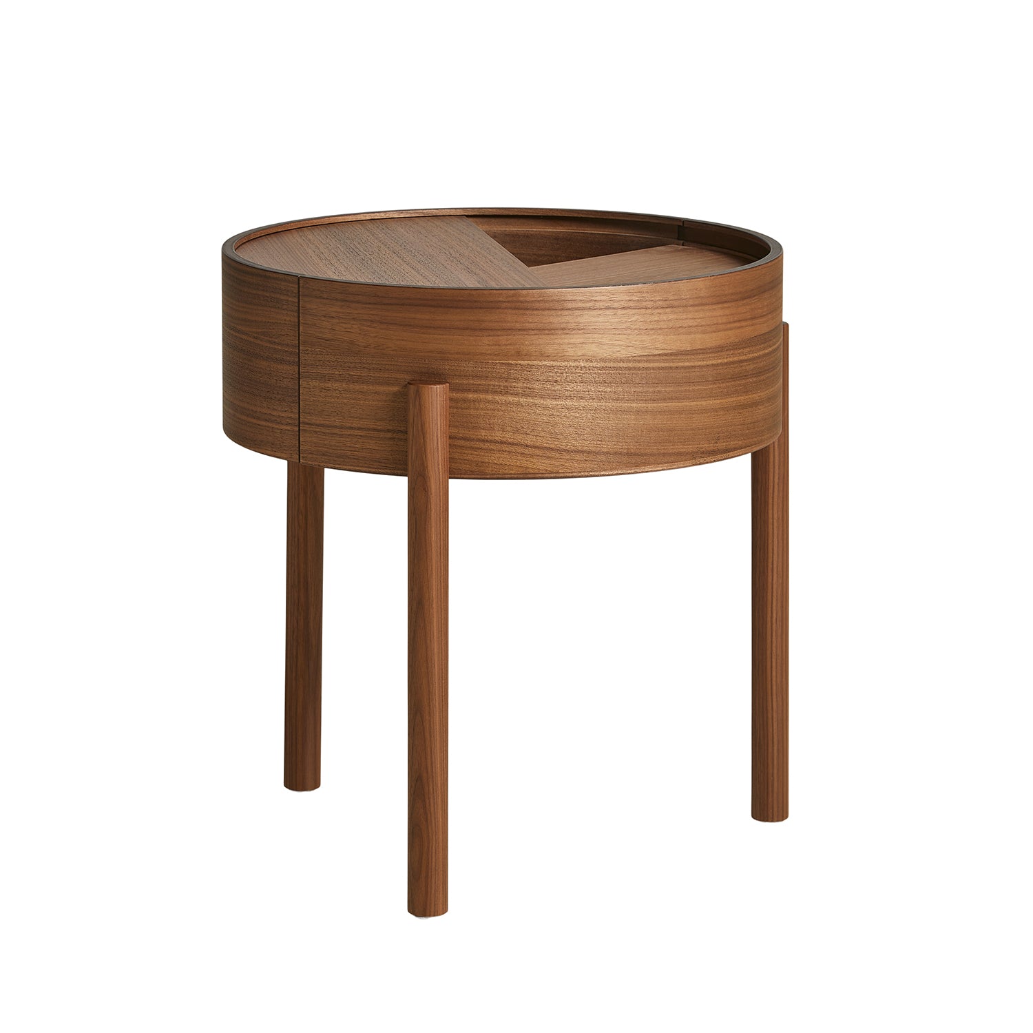 Woud Arc Side Table in walnut