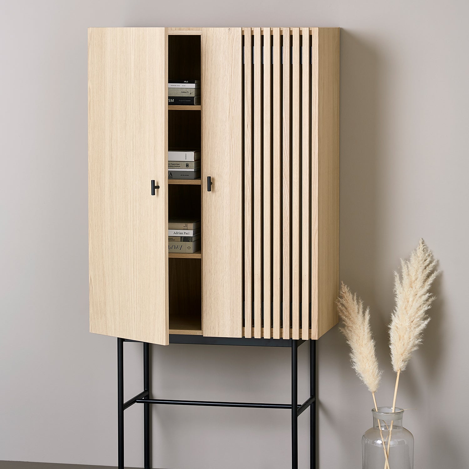 Woud Array Highboard in white oak