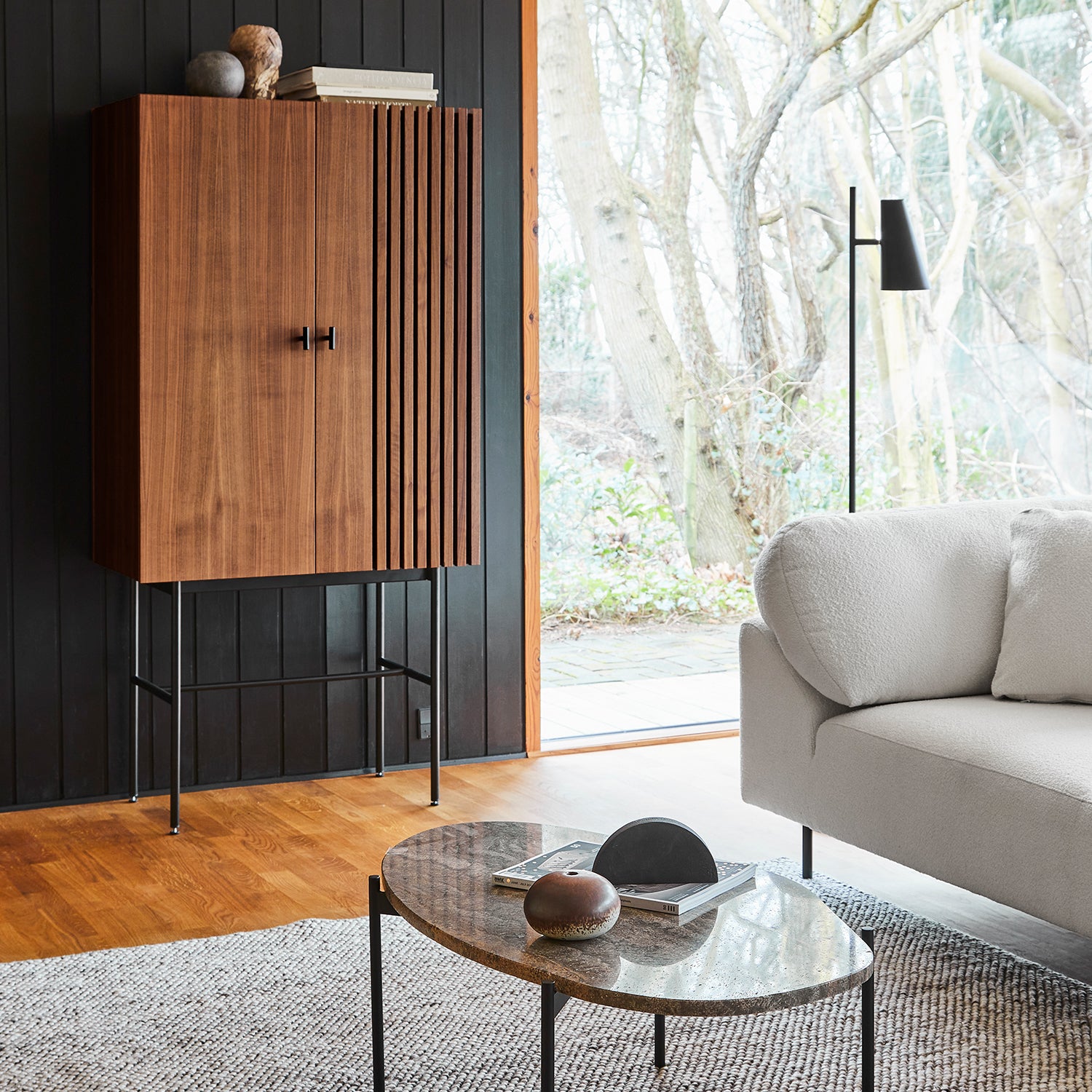 Woud Array Highboard in walnut