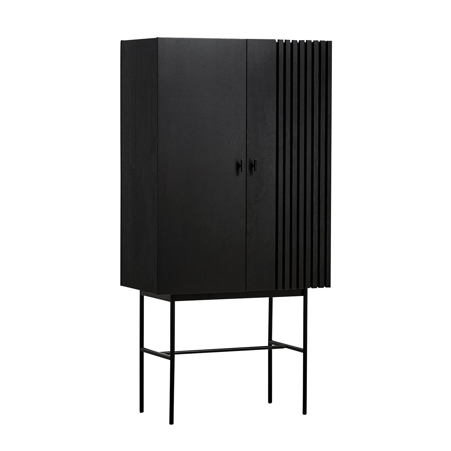 Woud Array Highboard in black