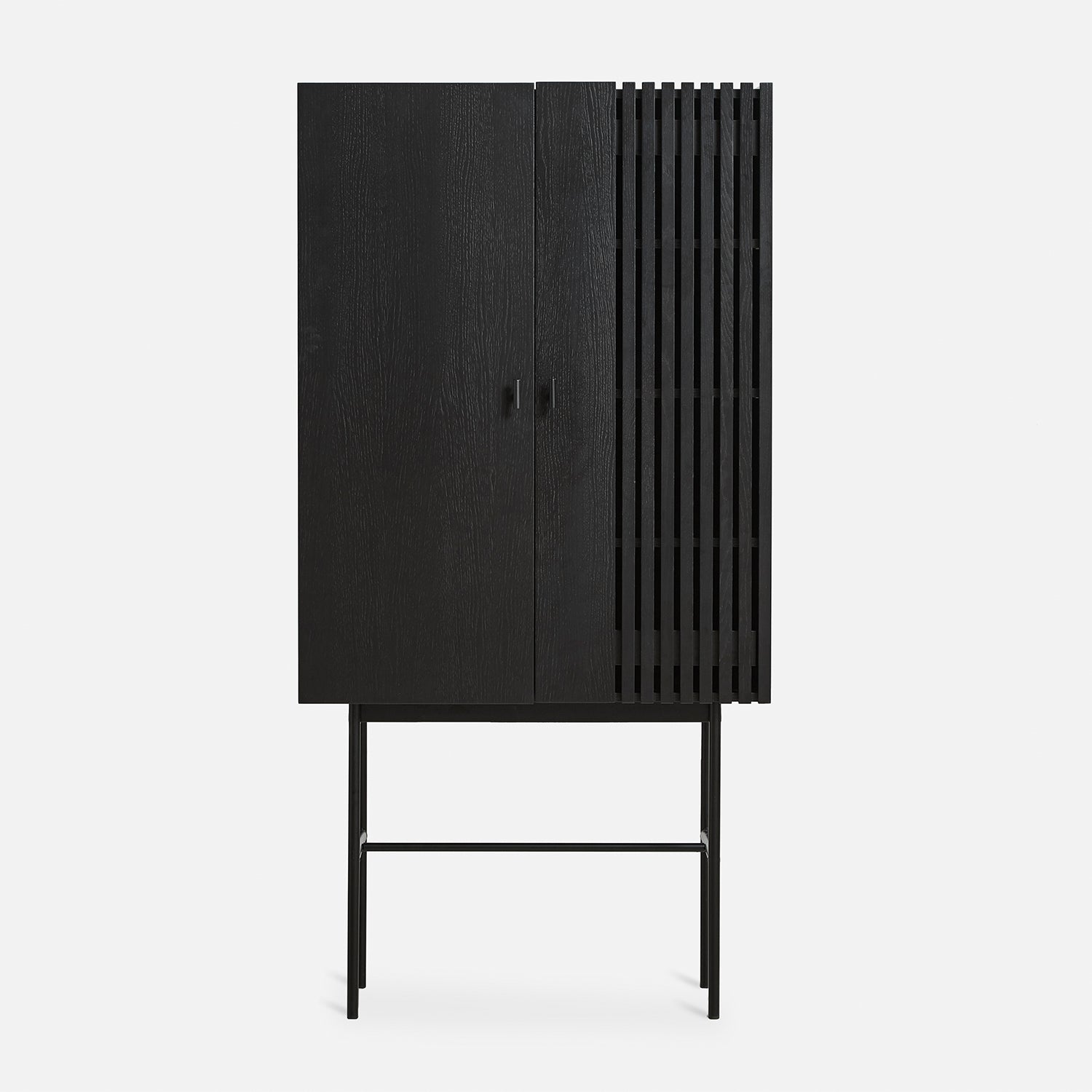 Woud Array Highboard in black