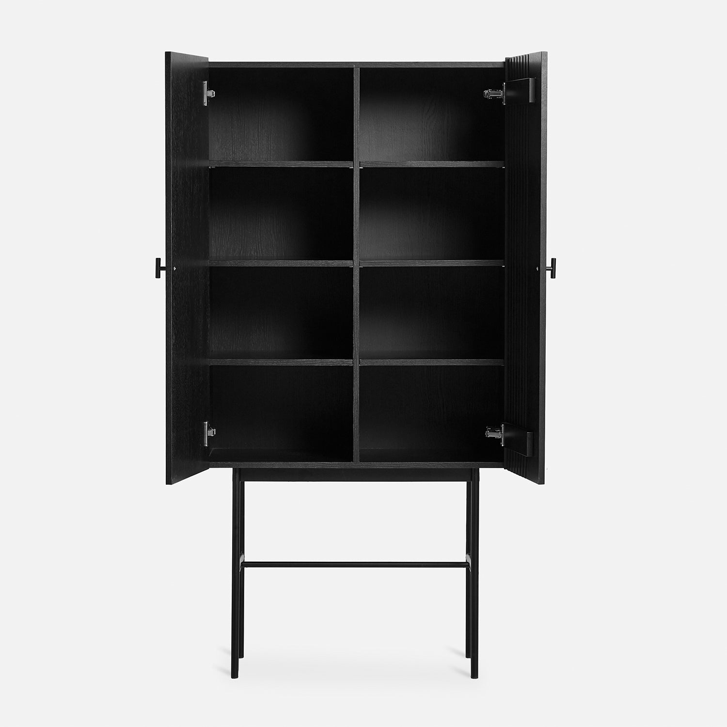 Woud Array Highboard in black