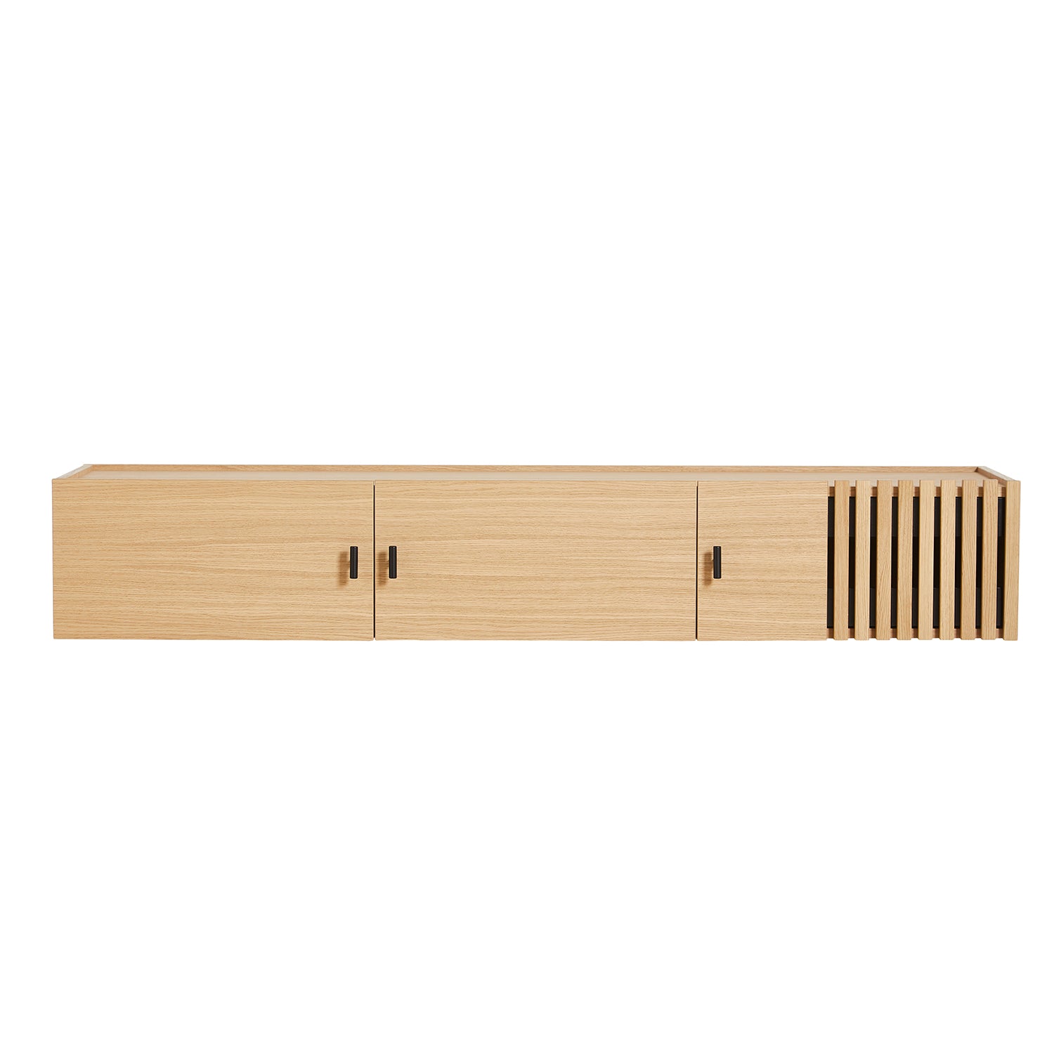 Woud Array Wall Mounted Sideboard 150cm in white oak