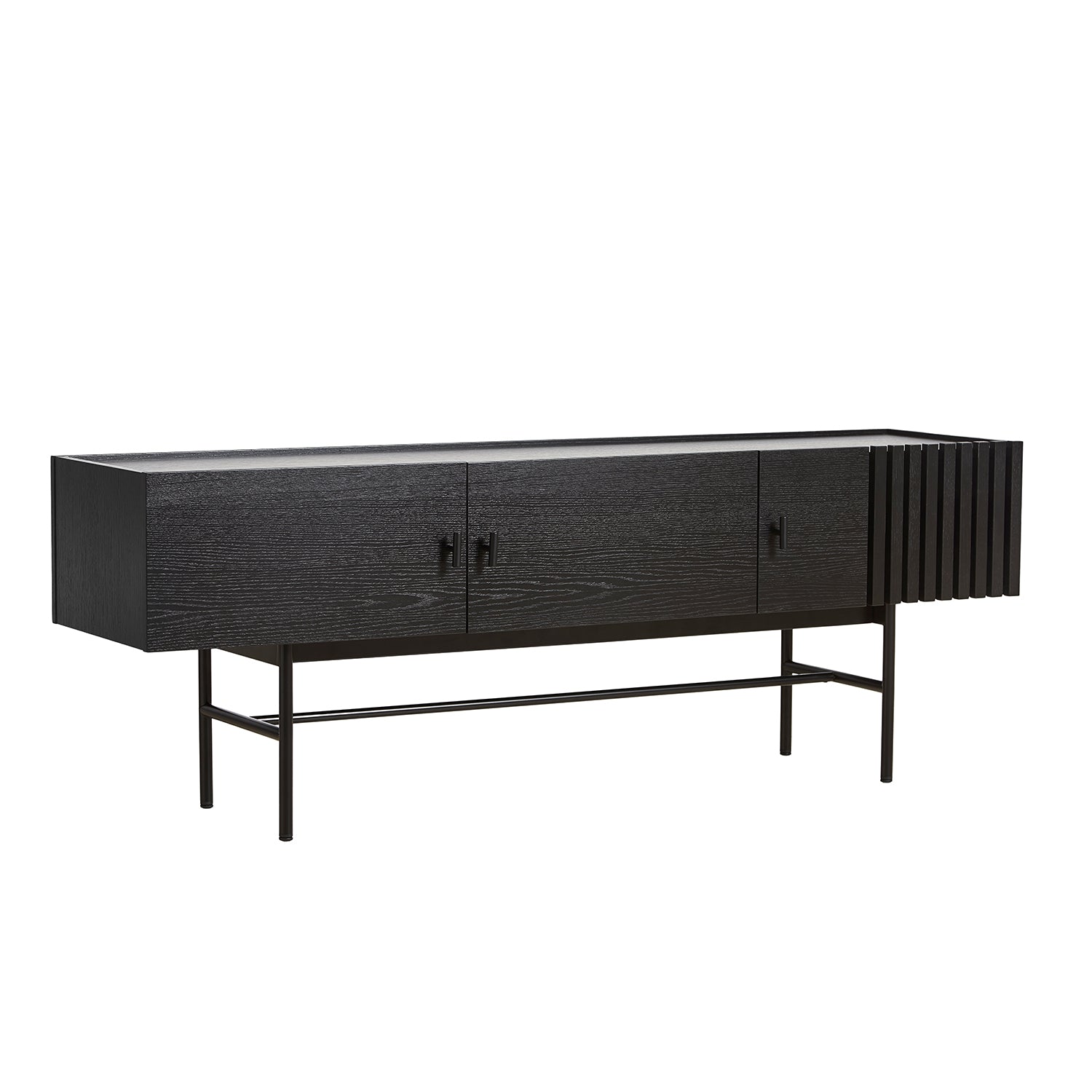 Woud Array Low Sideboard in black