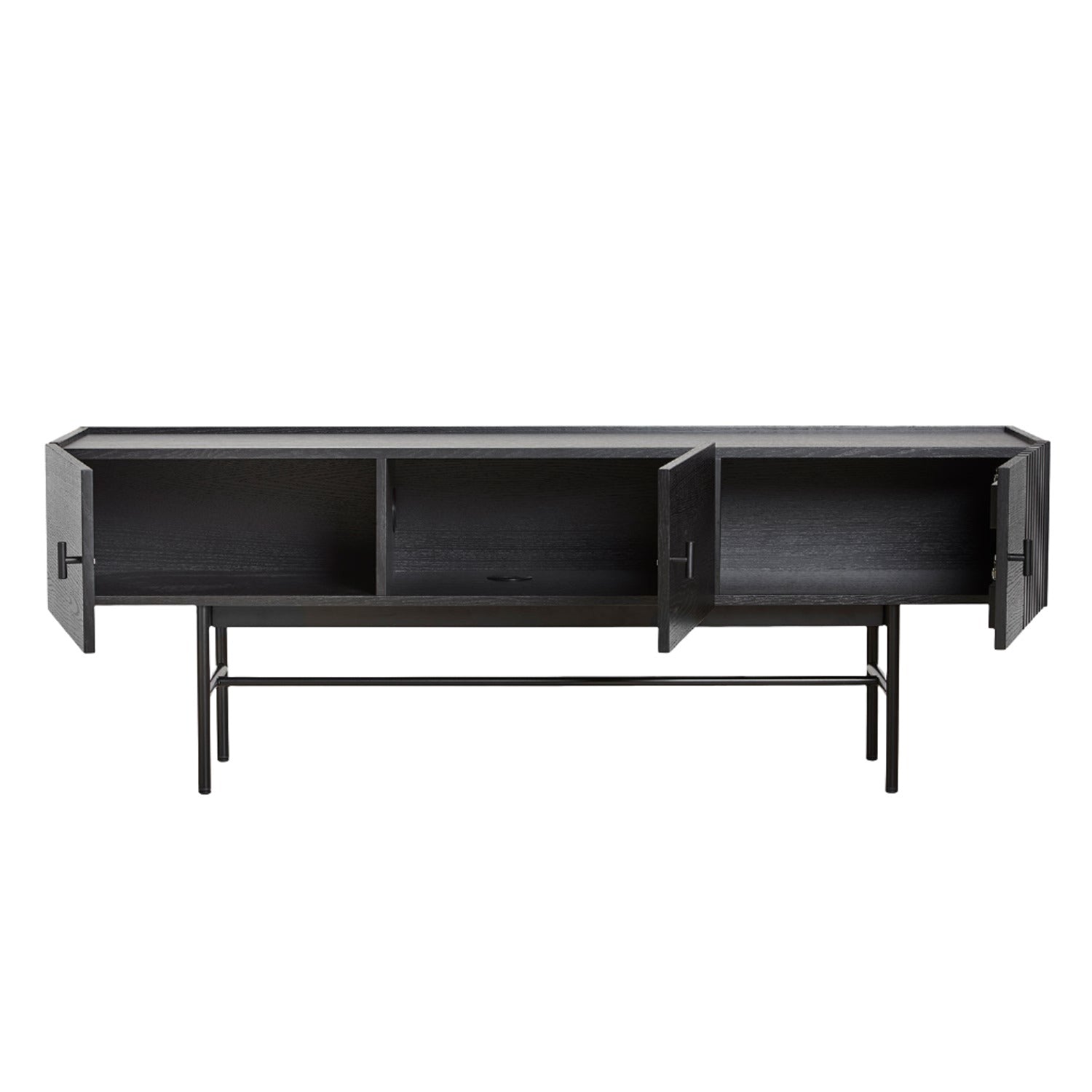 Woud Array Low Sideboard in black