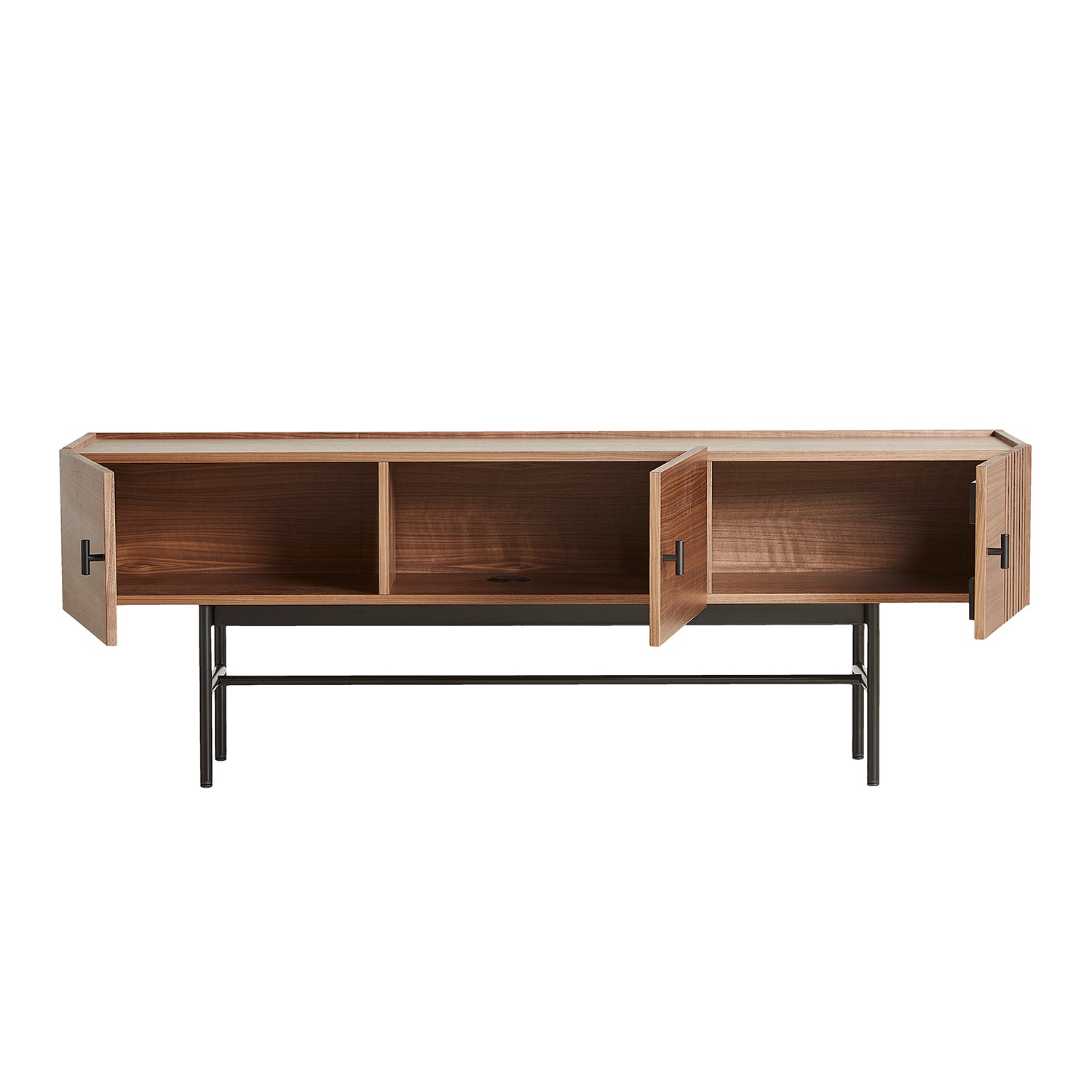 Woud Array Low Sideboard in walnut