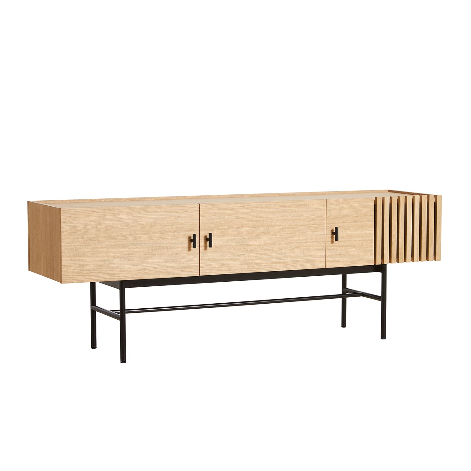 Woud Array Low Sideboard in white oak