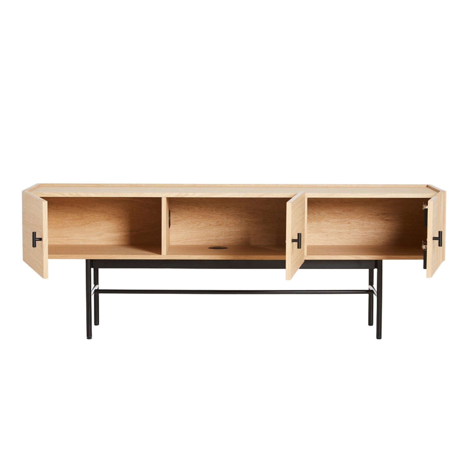 Woud Array Low Sideboard in white oak