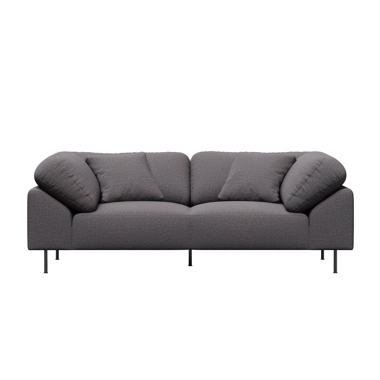 Woud Collar 2 Seater Sofa in brown