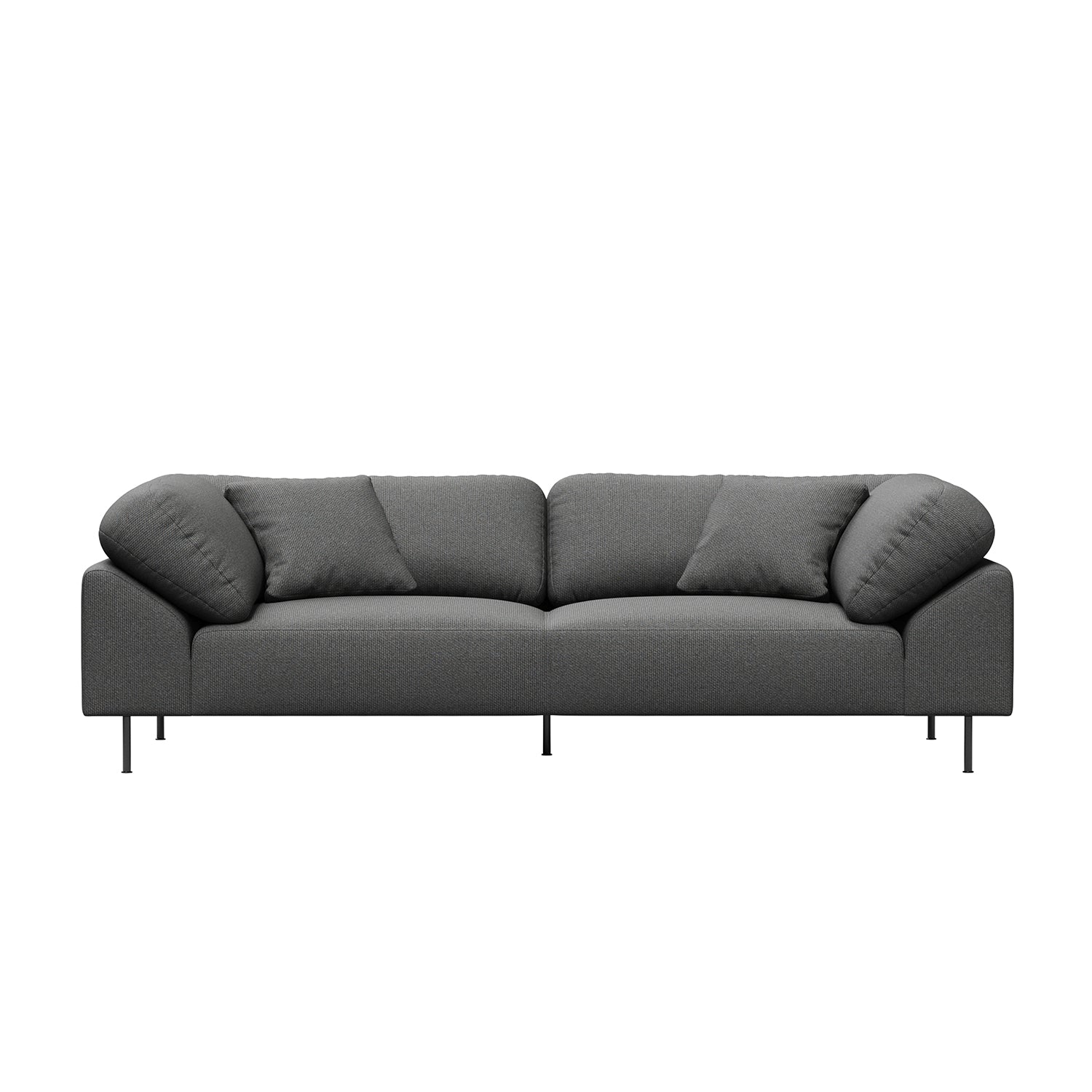 Woud Collar 2.5 Seater Sofa in dark grey