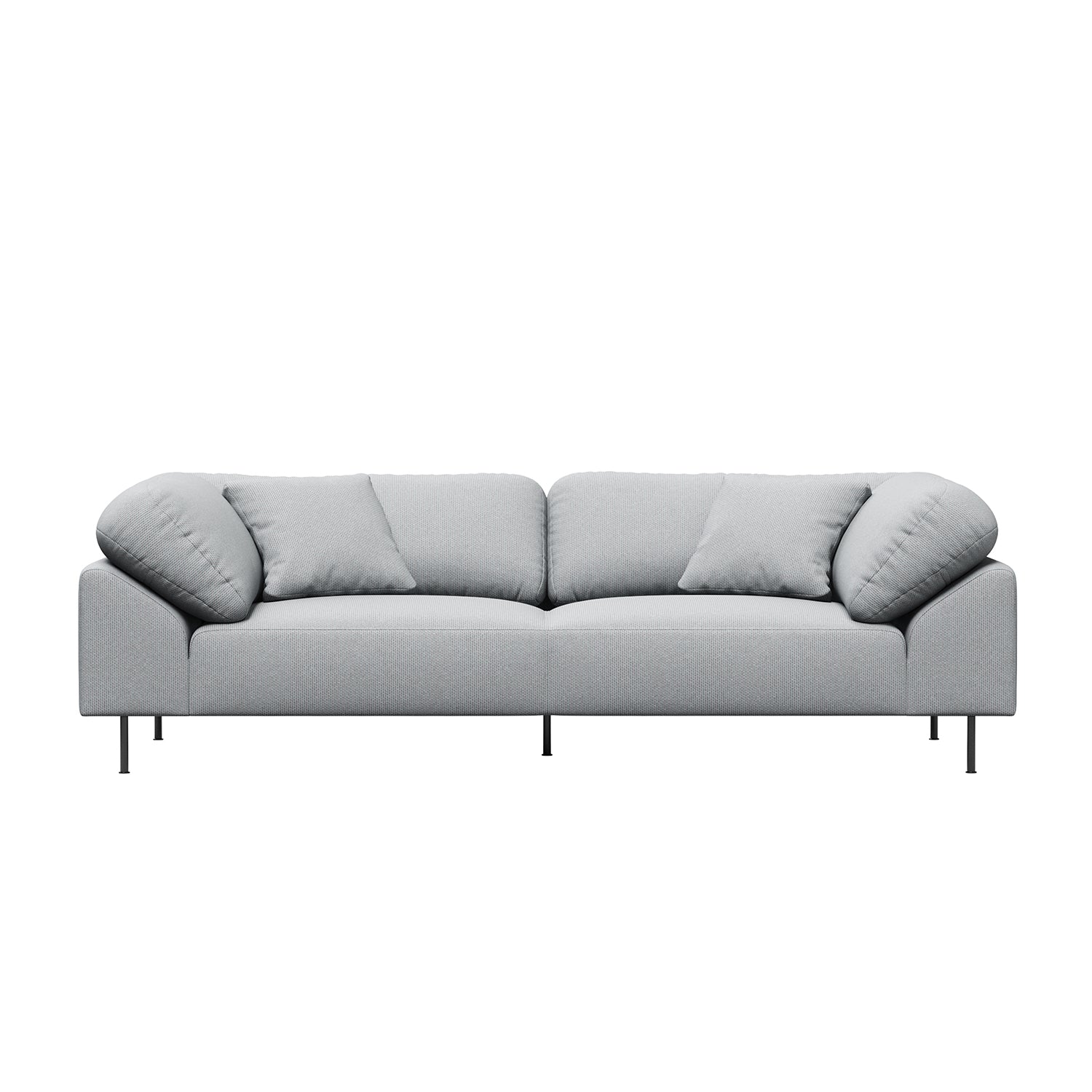 Woud Collar 2.5 Seater Sofa in light grey