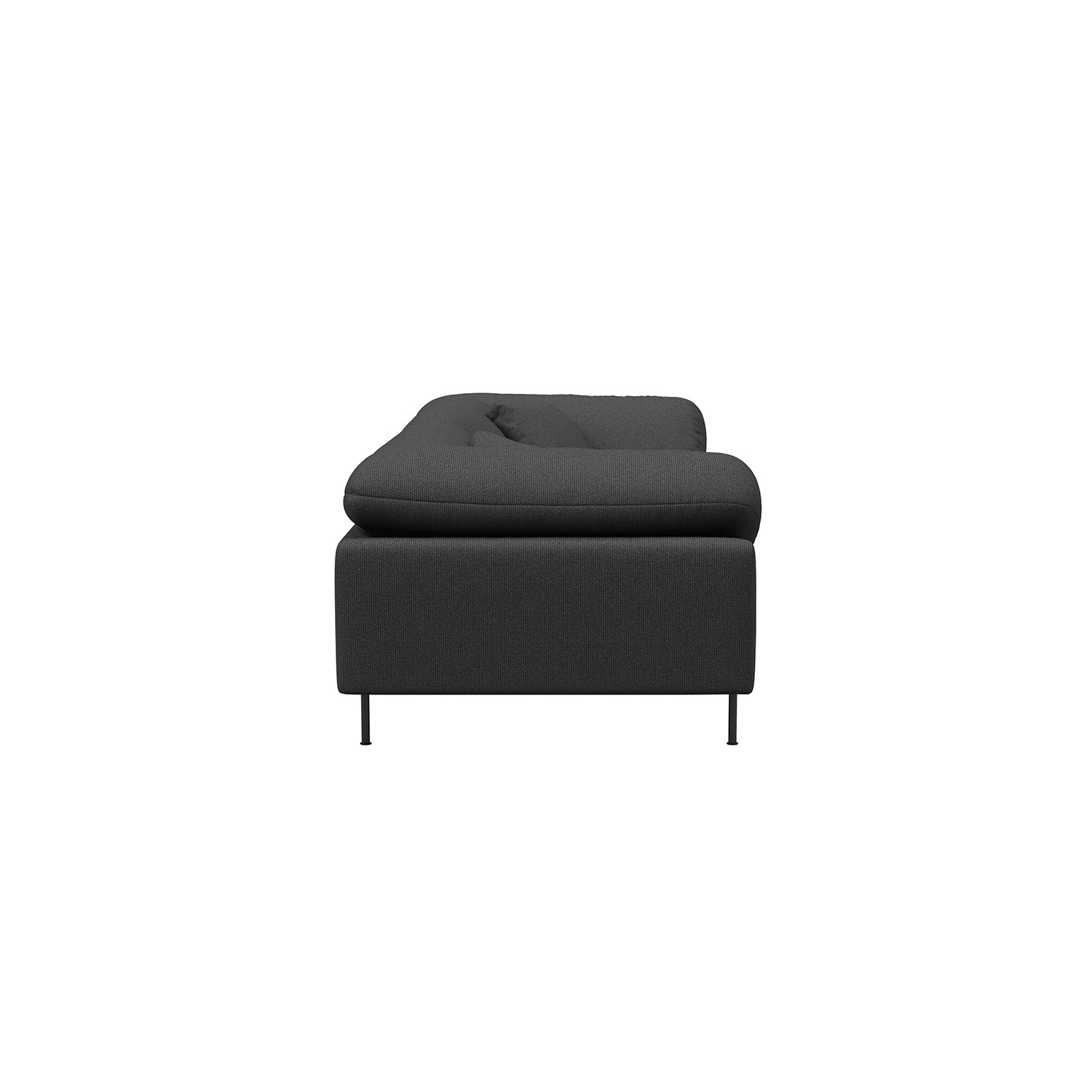 Woud Collar 3 Seater Sofa in dark grey