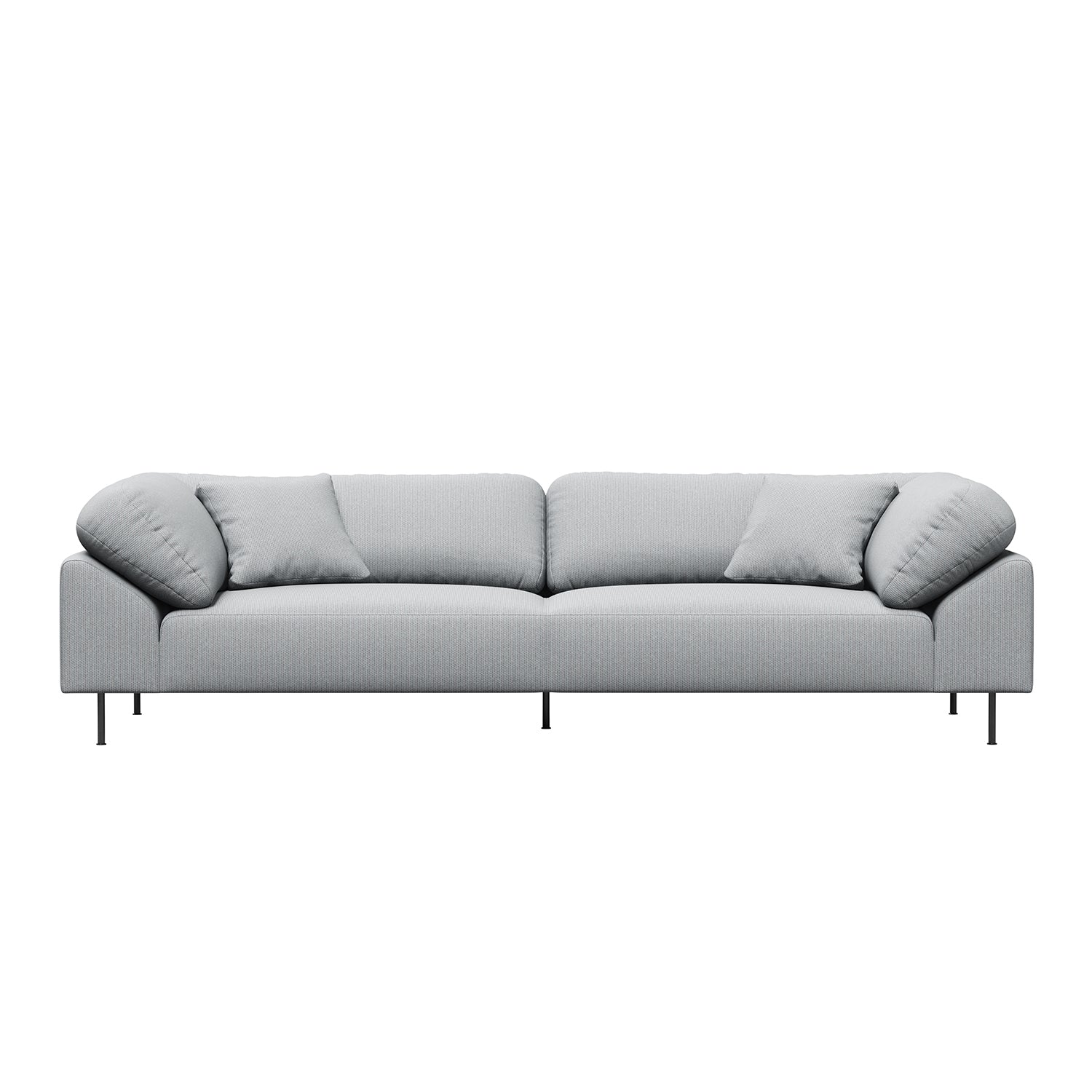 Woud Collar 3 Seater Sofa in light grey