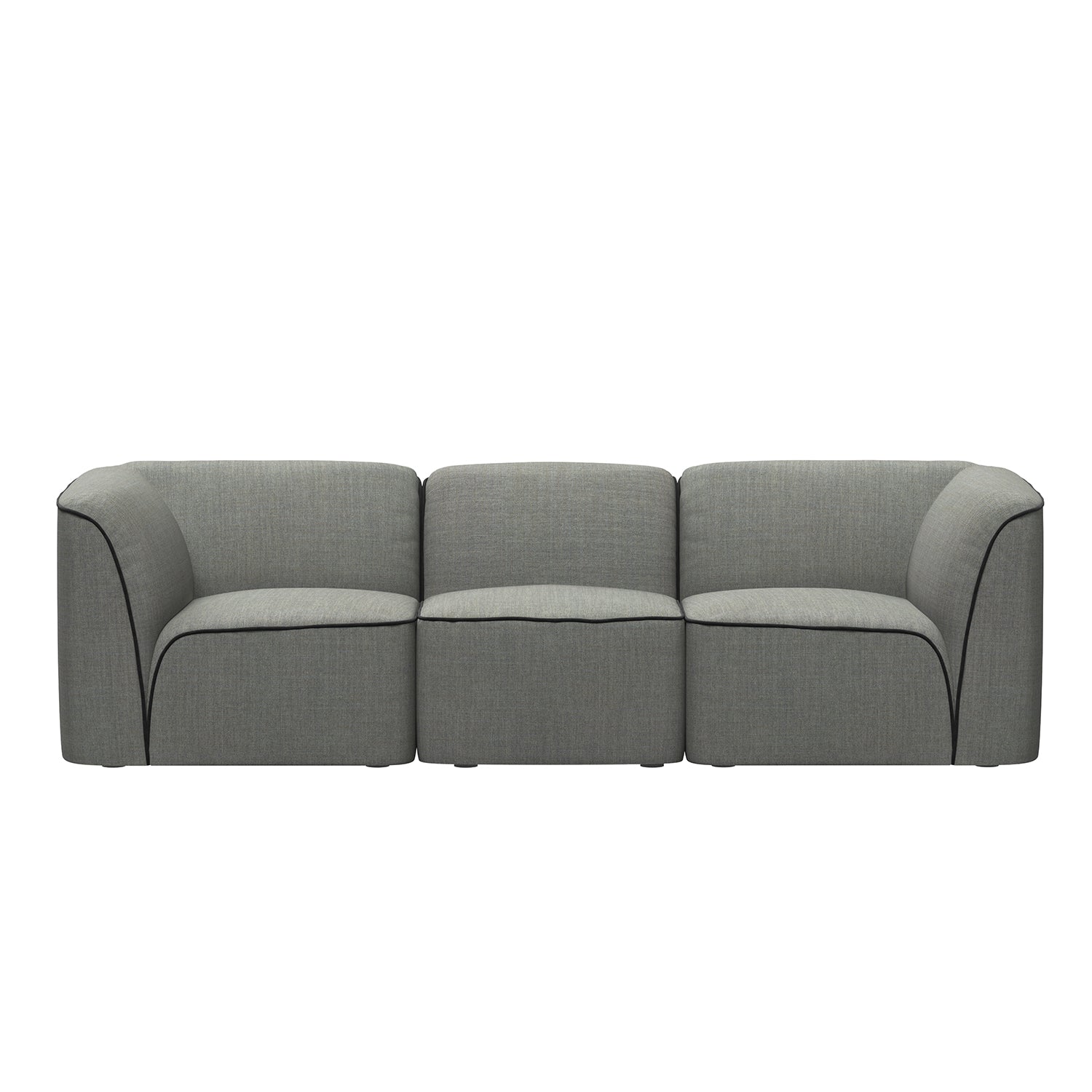 Woud Flora 3 Seater in grey