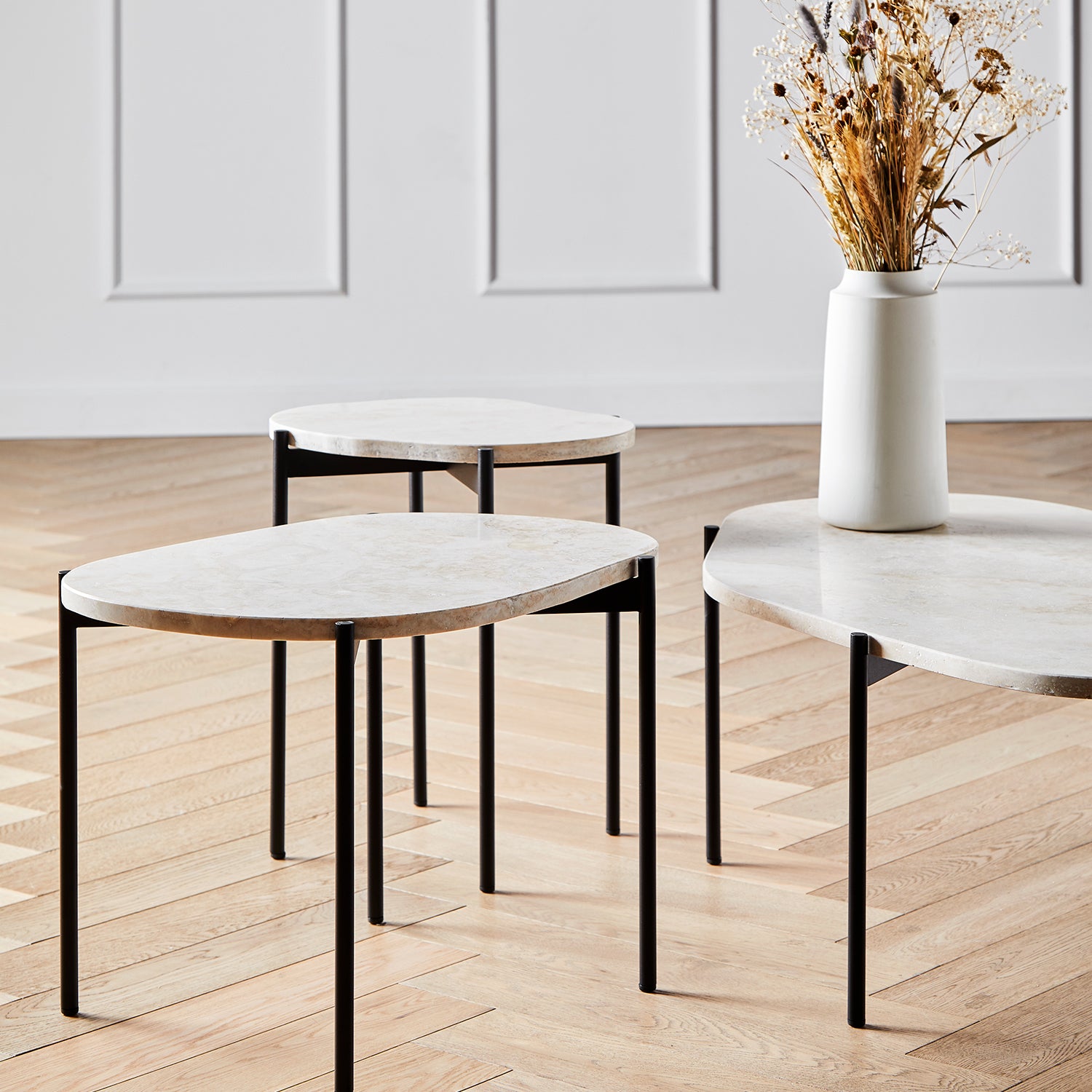 Woud La Terra Coffe Table Medium in ivory