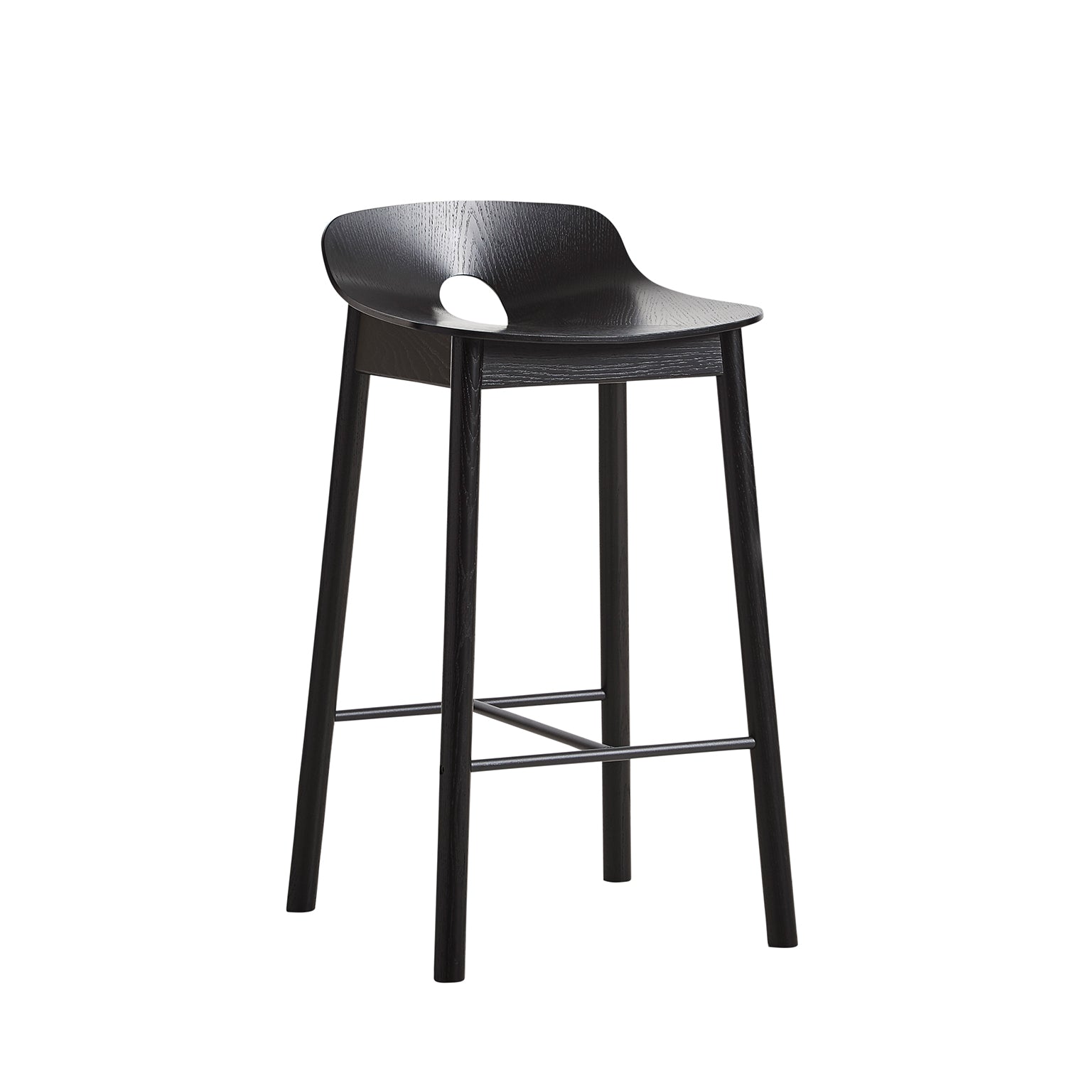 Woud Mono Counter Chair in black