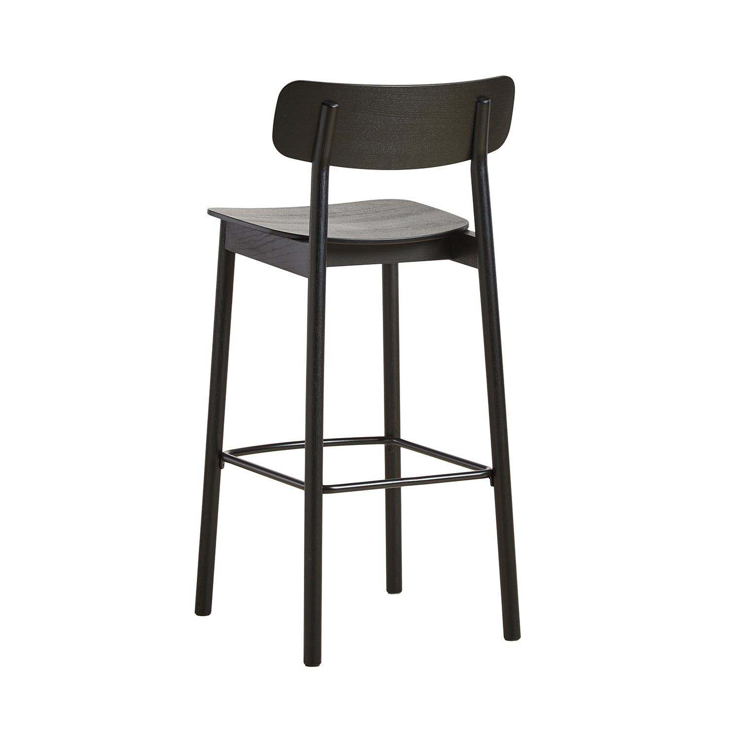 Woud Soma Bar Stool in black