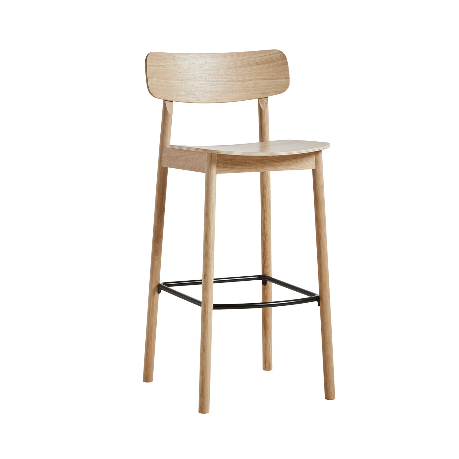 Woud Soma Bar Stool in white oak