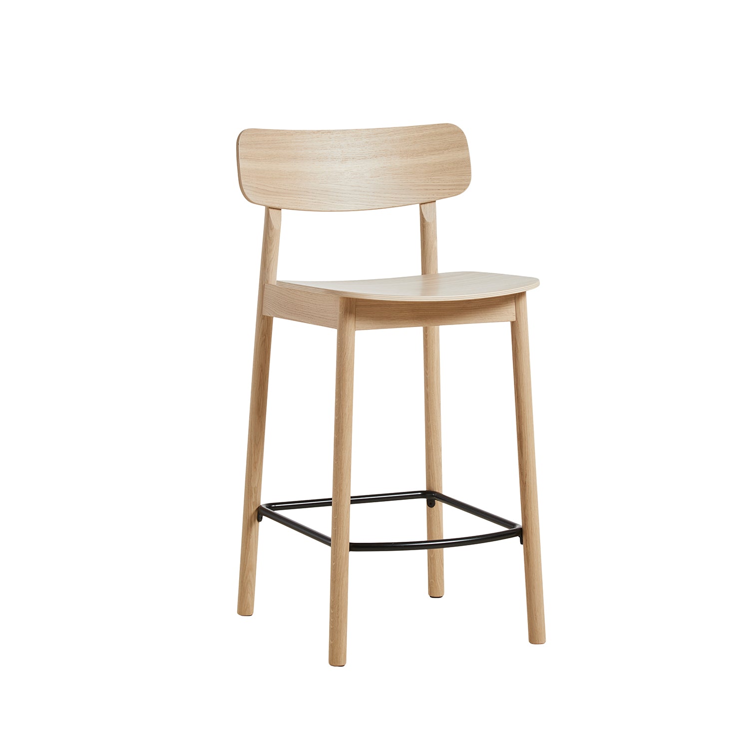 Woud Soma Counter Chair in white oak