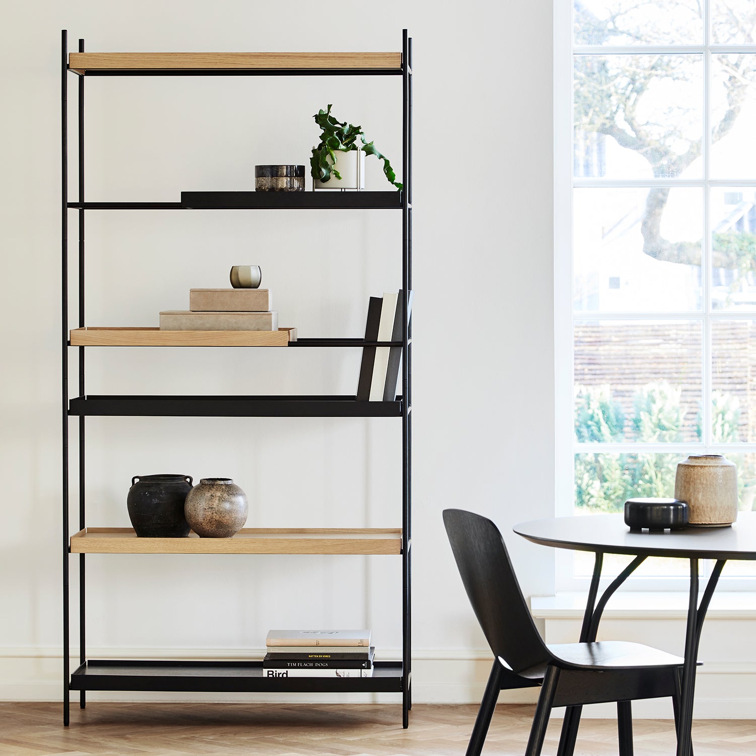 Woud Tray Shelf High in oak