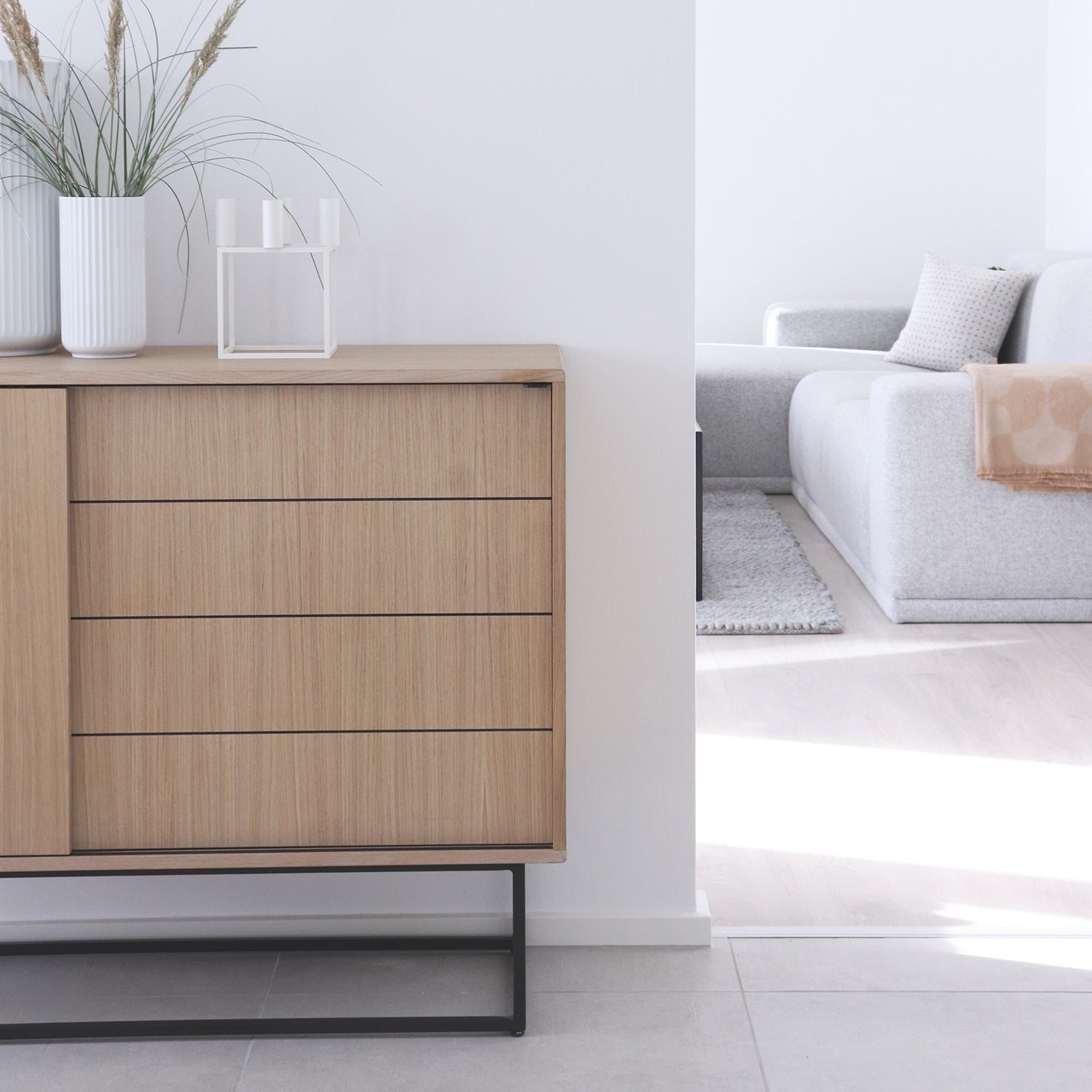 Woud Virka Sideboard High in white oak