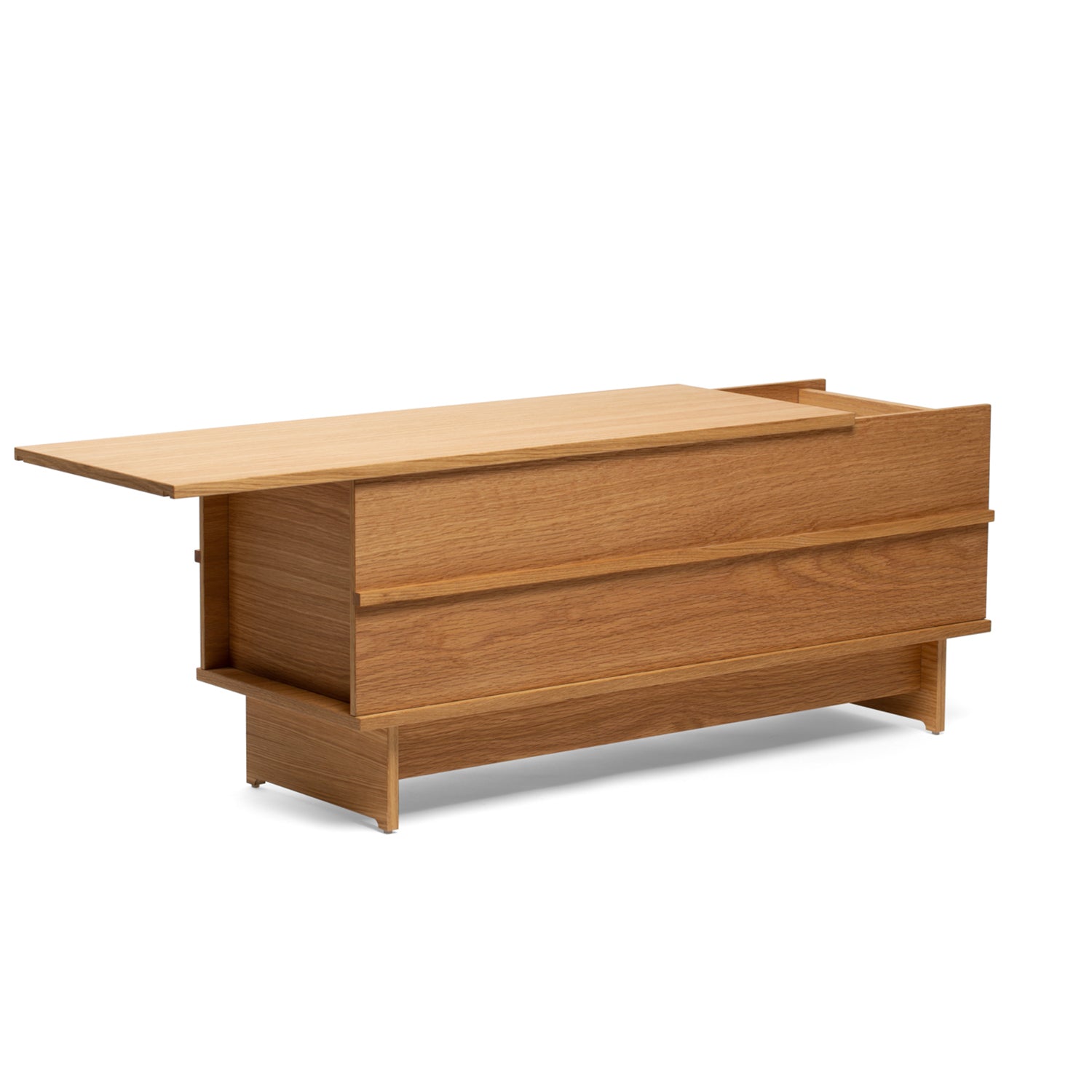 We Do Wood Correlation storage bench in oak