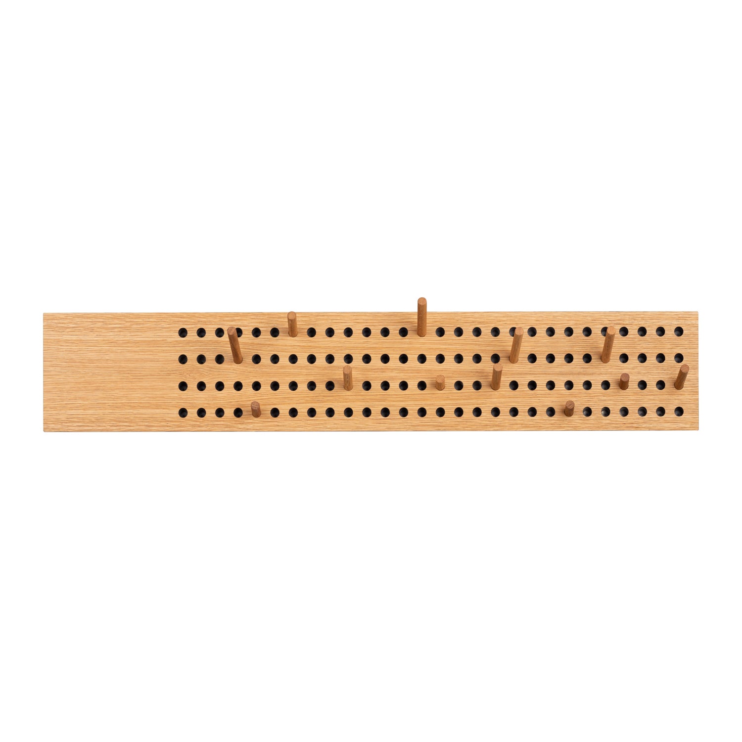 We Do Wood Scorecard Coat Rack in oak - large horizontal